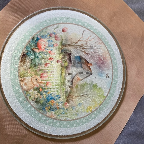 8” round cutting board.  Hand crafted sublimation - Picture 2 of 5